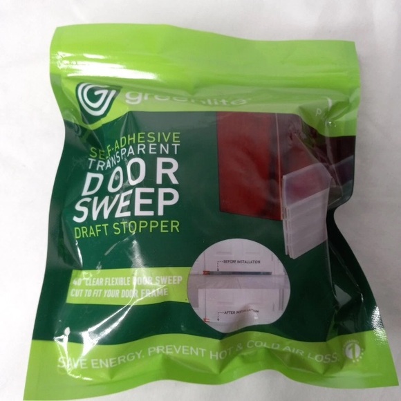 New Greenlite Door Sweep Opaque Self Adhesive Draft Stopper 40" Cut To Fit - Picture 1 of 6